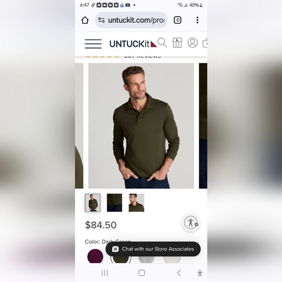 Untuckit Men's Pullover - Picture 6 of 7